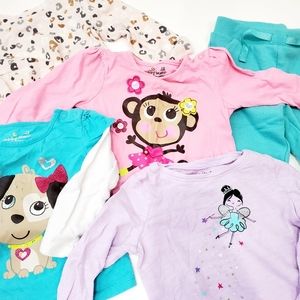 5 pc Jumping Beans Tops & Bottom Size 12m